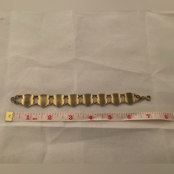 Vintage gold tone and black Paris France Monuments Bracelet - Picture 10 of 10